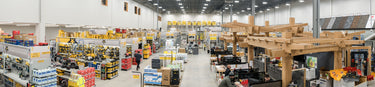 Overhead shot of Star Building Materials' retail store